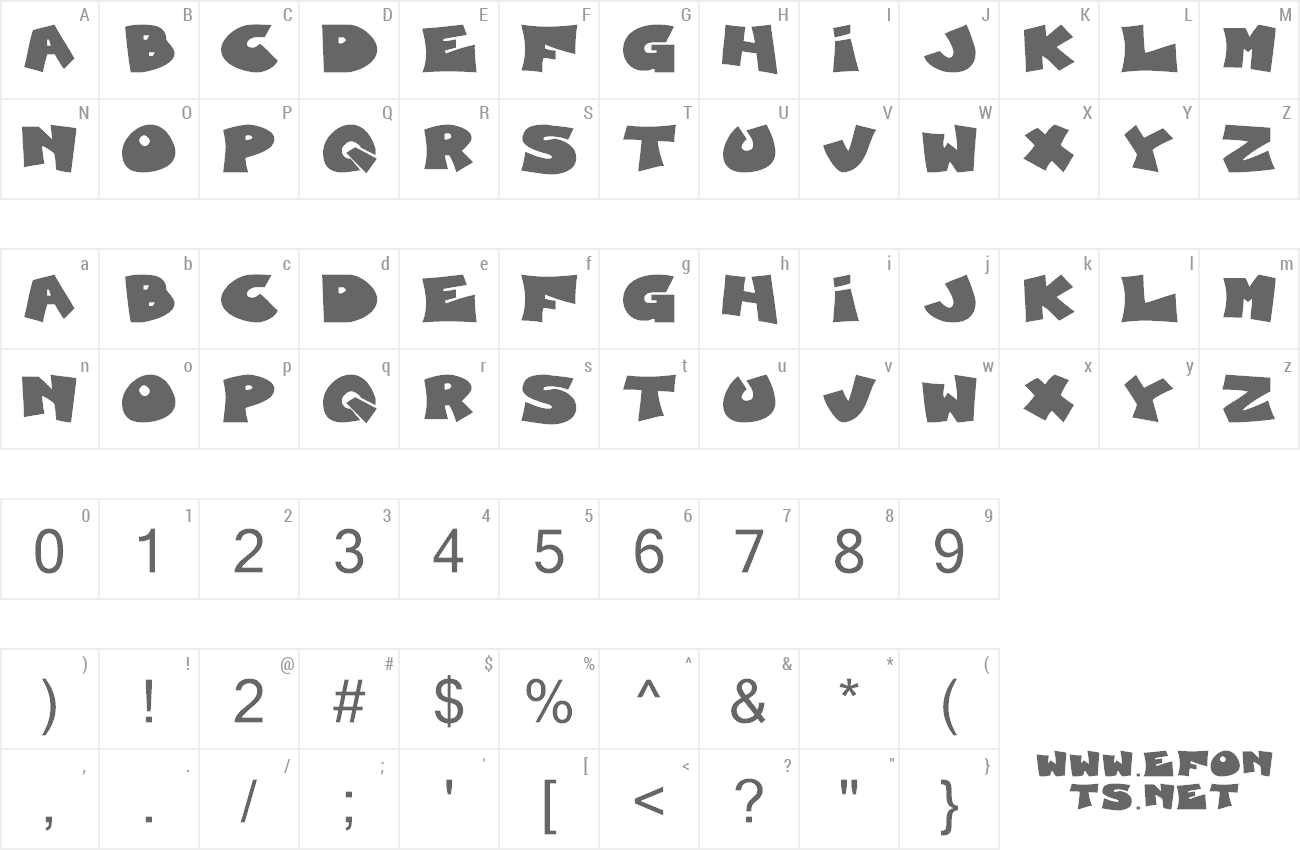 Font Blueberry Foxhound preview